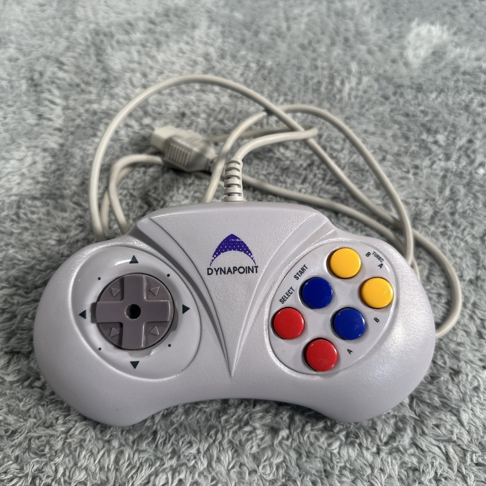 DYNAPOINT GAME STAR NES CONTROLLER PC VINTAGE 1993 Tested Working Retro Video